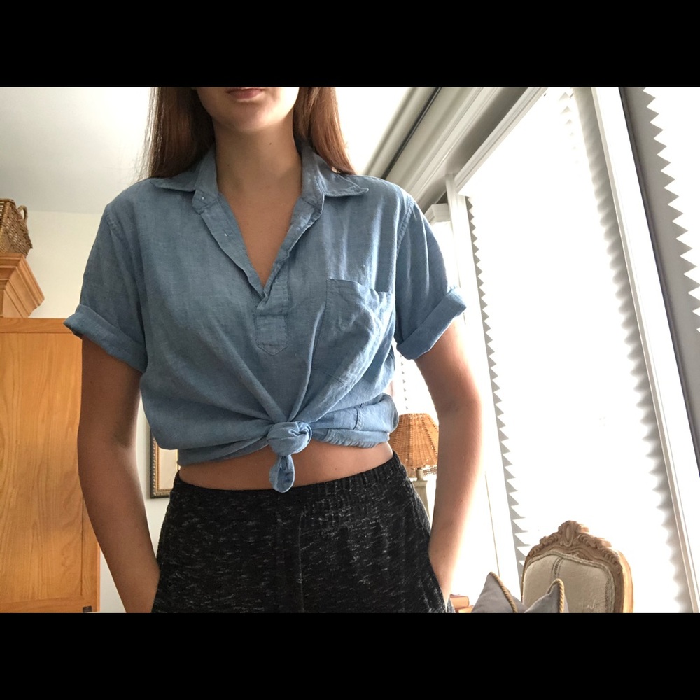 Vintage 1950 Arrow denim mechanic shirt